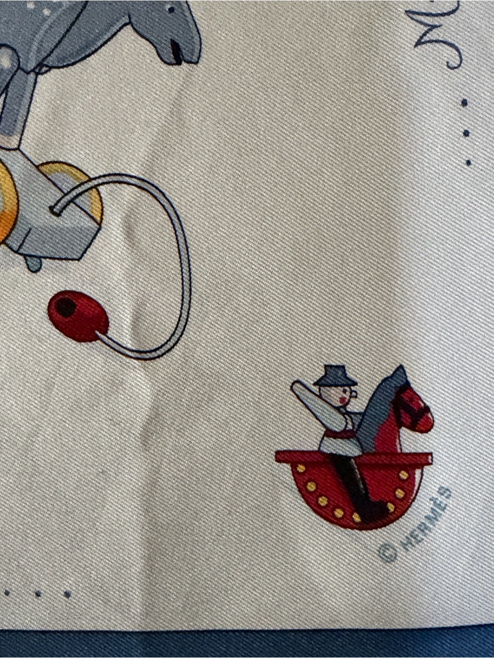 Hermes Raconte Moi Le Cheval Silk Scarf. - Picture 4 of 16